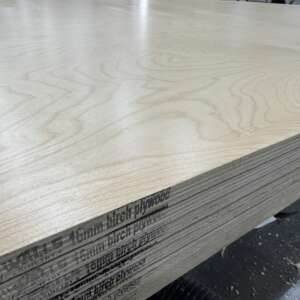 5/8" UV1 - 4'x9' Cabinet grade birch plywood - UV coated one side
